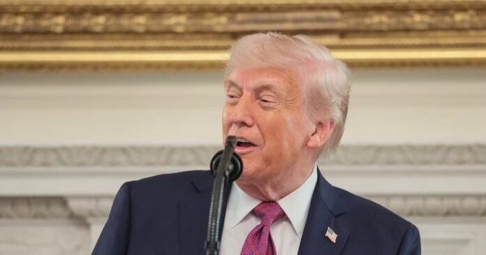 Donald Trump à la Maison-Blanche, le 21 avril 2026.
