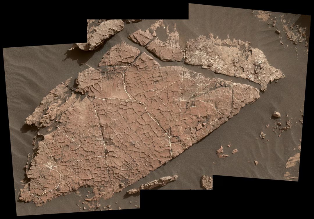 mars curiosity fente dessiccation NASA JPL Caltech MSSS