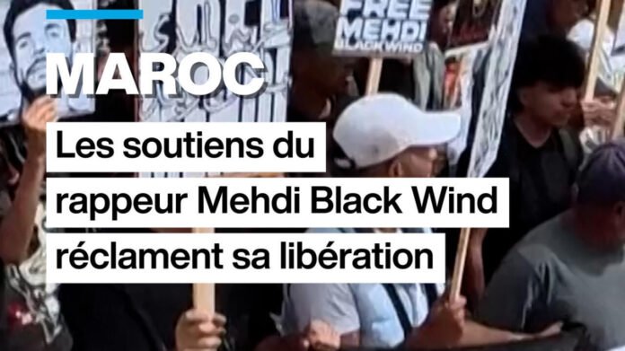Au Maroc, les soutiens du rappeur Mehdi Black Wind réclament sa libération