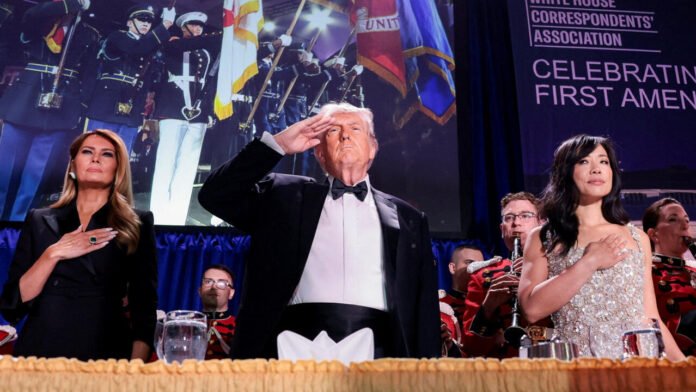 Donald Trump de retour au gala annuel de la presse, interrompu fin avril par une fusillade Donald Trump de retour au gala annuel de la presse, interrompu fin avril par une fusillade