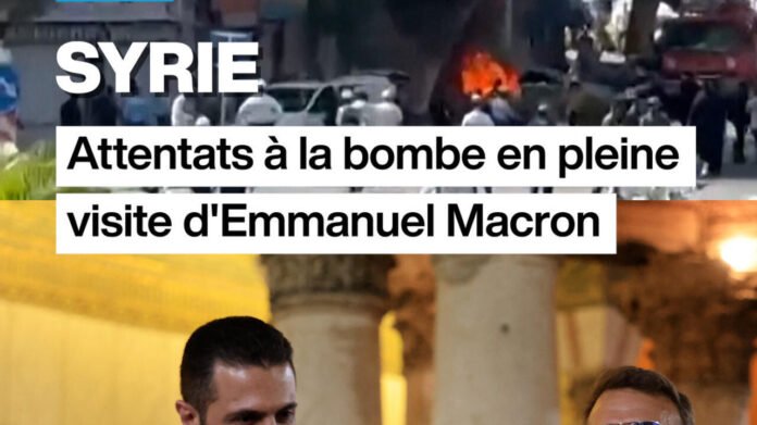 Double attentat à Damas : des bombes explosent près de l'hôtel d'Emmanuel Macron Double attentat à Damas : des bombes explosent près de l'hôtel d'Emmanuel Macron