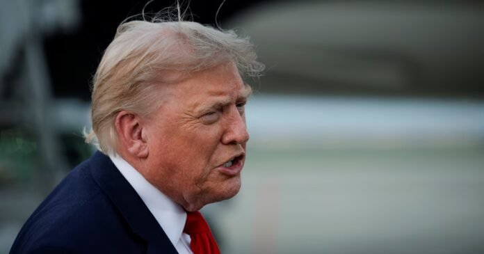 Droits de douane : Donald Trump menace de relancer la Donald Trump dans le Maryland, le 19 juillet 2026.