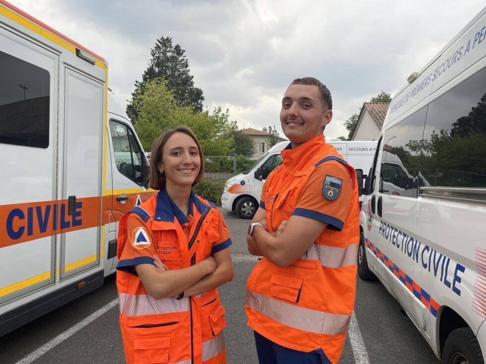 Blanche et Dorian, bénévoles pour la Protection civile, viennent en aide aux personnes les plus fragiles