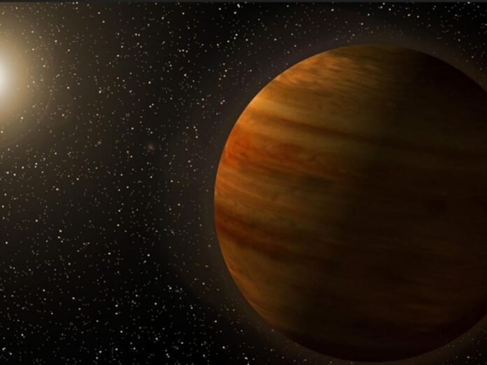 Une “super Jupiter“ détectée par microlentille gravitationnelle. Une “super Jupiter“ détectée par microlentille gravitationnelle.