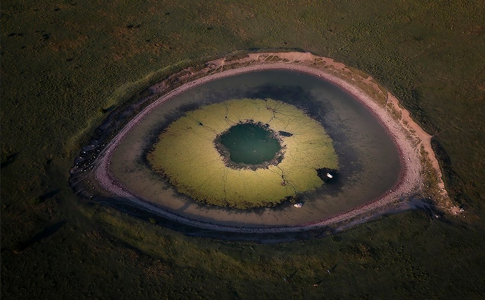 La photo de la semaine : c’est beau, on dirait du Pollock… jusqu’à ce que vous compreniez ce que c’est ! 5 aerial photographer year 2026 valeria castiello