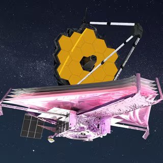 Dans l’espace, le télescope spatial James Webb (JWST) — ici en vue d’artiste — est exposé aux impacts de micrométéorites. © Adriana Manrique Gutierrez, Nasa GSFC, CIL, Flickr, CC by-2.0