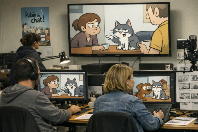 «Putain de chat!» sur Arte : l’adaptation animée fidèle à la bande dessinée «Putain de chat!» sur Arte : l’adaptation animée fidèle à la bande dessinée