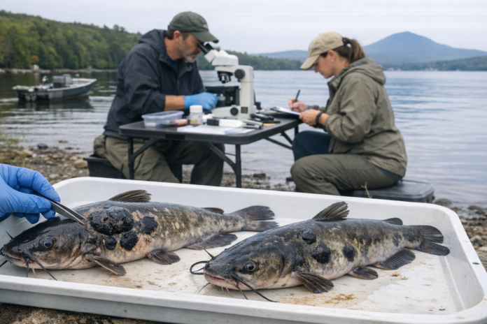 Un mélanome transmissible atteint près d’un tiers des poissons‑chats du lac Memphremagog
