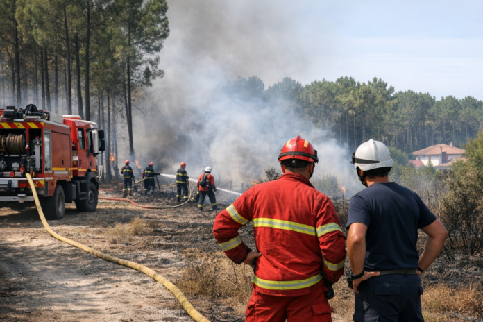 Incendie en Gironde : les avant-postes de Cestas et Marcheprime sous pression près de Bordeaux Incendie en Gironde : les avant-postes de Cestas et Marcheprime sous pression près de Bordeaux