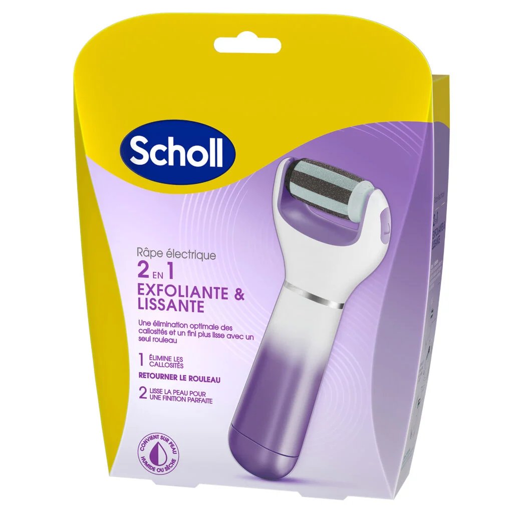 Soin des pieds : les 4 étapes faciles pour réaliser une pédicure maison digne des meilleurs podologues 1 rape electrique scholl 2 en 1 exfoliante et lissante 1