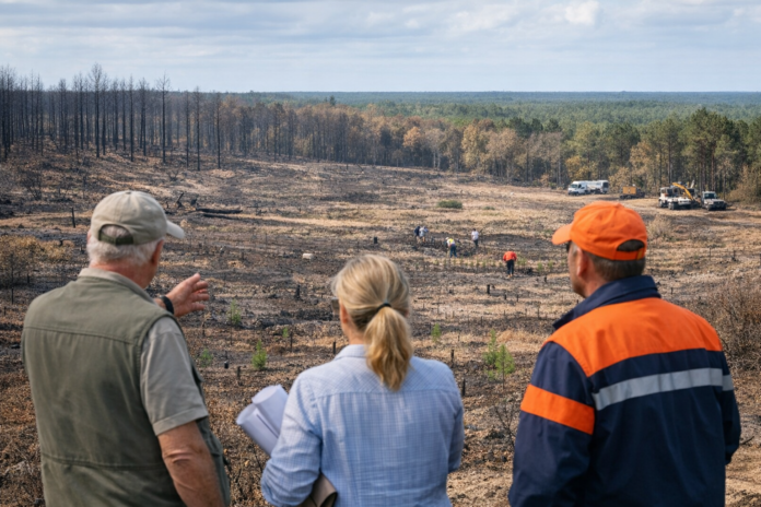 Après le mégafeu en Gironde, la longue tâche de reconstruire une « nouvelle forêt » Après le mégafeu en Gironde, la longue tâche de reconstruire une « nouvelle forêt »