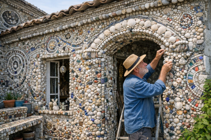 La maison-hédoniste de Bernard Dodin, mosaïste autodidacte