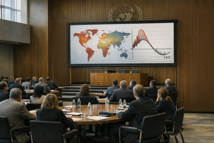 L'ONU appelle à une mobilisation totale pour repasser sous 1,5 °C L'ONU appelle à une mobilisation totale pour repasser sous 1,5 °C