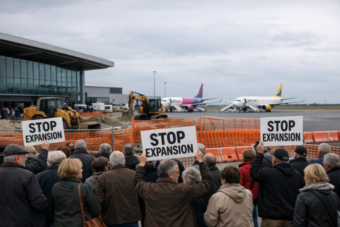 À Beauvais, la contestation met en question l’extension de l’aéroport low-cost