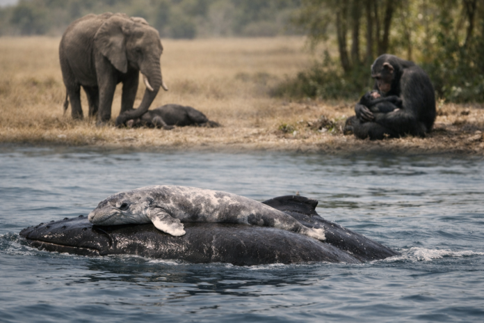 Soins post-mortem chez les mammifères : les baleines à bosse au cœur d’un phénomène observé chez d’autres espèces Soins post-mortem chez les mammifères : les baleines à bosse au cœur d’un phénomène observé chez d’autres espèces