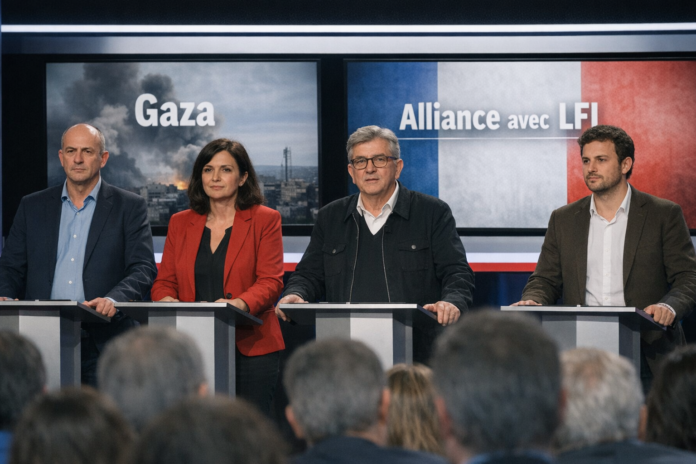 Débat de la primaire de gauche : Gaza et l’alliance avec LFI dominent la première confrontation télévisée