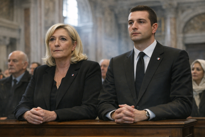 Le RN à la messe du Pape : un tournant visible dans la communication du parti