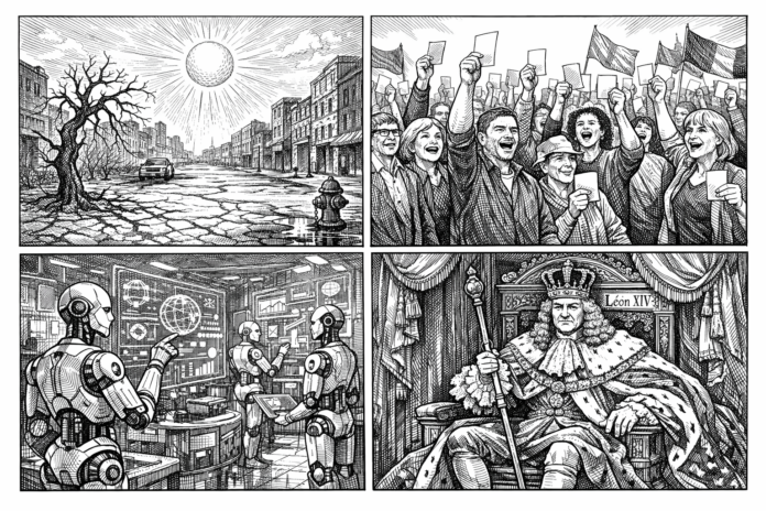 Septembre en images : canicules, élections, IA et Léon XIV