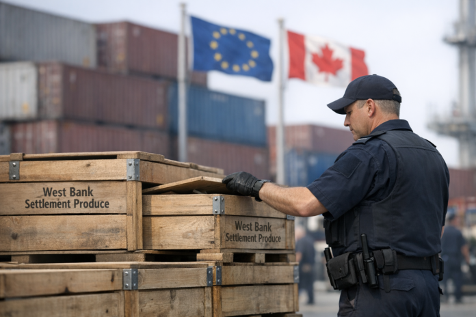 Onze États européens et le Canada adoptent des mesures contre les produits des colonies en Cisjordanie Onze États européens et le Canada adoptent des mesures contre les produits des colonies en Cisjordanie