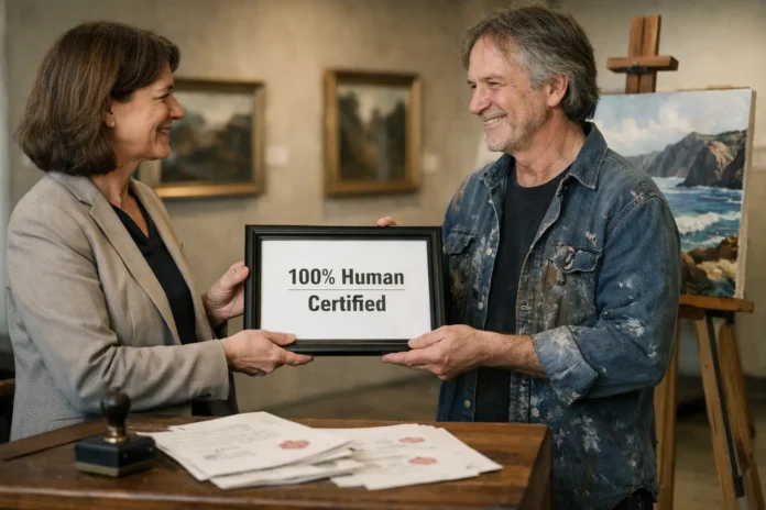 Vers un label «100 % humain» : la culture cherche des garanties face à l’IA Vers un label «100 % humain» : la culture cherche des garanties face à l’IA
