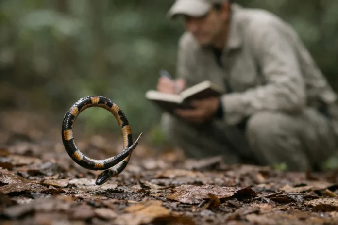 Les couleuvres naines des roseaux, ces serpents qui s’échappent en faisant la roue