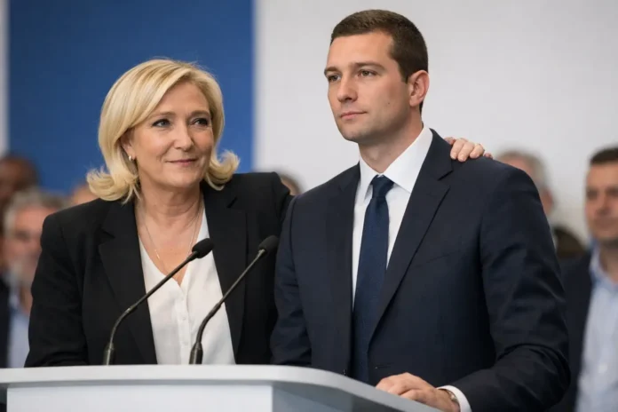 Présidentielle 2027 : Le Pen réaffirme son soutien à Bardella Présidentielle 2027 : Le Pen réaffirme son soutien à Bardella