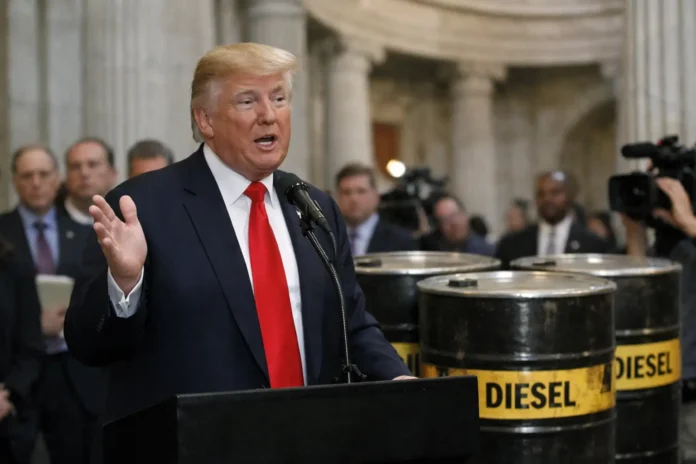 Trump et l’idée d’importer du diesel russe : une polémique qui secoue Washington à trois semaines des midterms