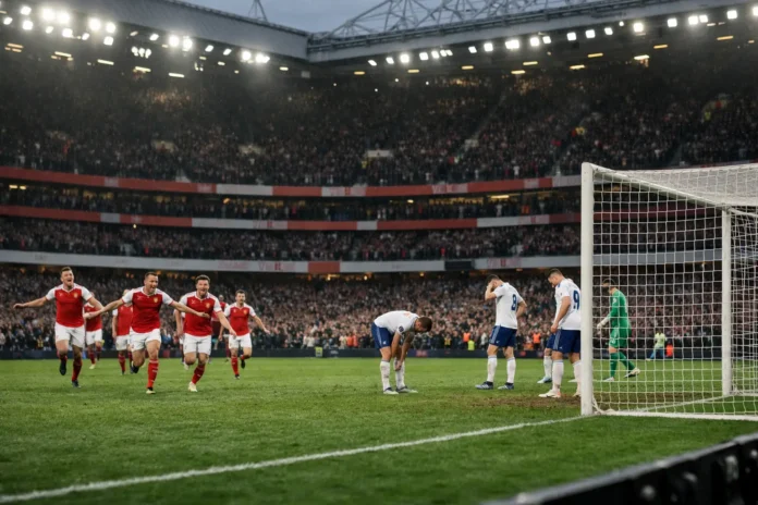 Arsenal écrase Lille à Londres et confirme les difficultés du LOSC face aux clubs anglais