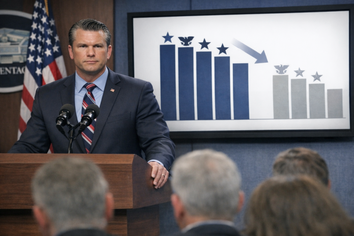 Hegseth lance une réorganisation majeure: 20% de hauts gradés en moins annoncés Hegseth lance une réorganisation majeure: 20% de hauts gradés en moins annoncés