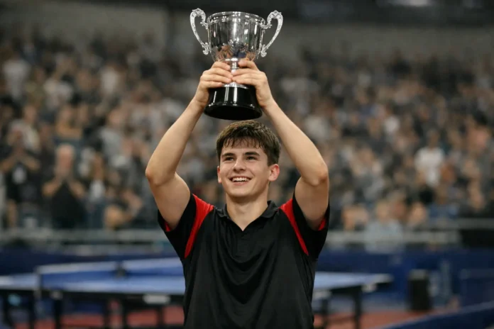Félix Lebrun confirme son emprise sur le tennis de table européen Félix Lebrun confirme son emprise sur le tennis de table européen