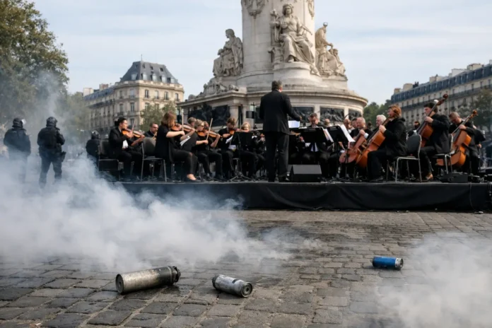 L'Orchestre du nouveau monde : un concert militant interrompu par des gaz lacrymogènes L'Orchestre du nouveau monde : un concert militant interrompu par des gaz lacrymogènes